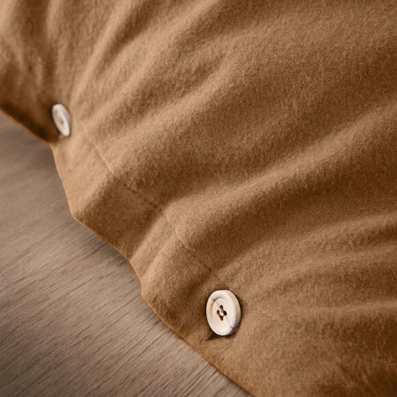 Funda Nórdica en franela de algodón (240 cm) Théa Camello 3