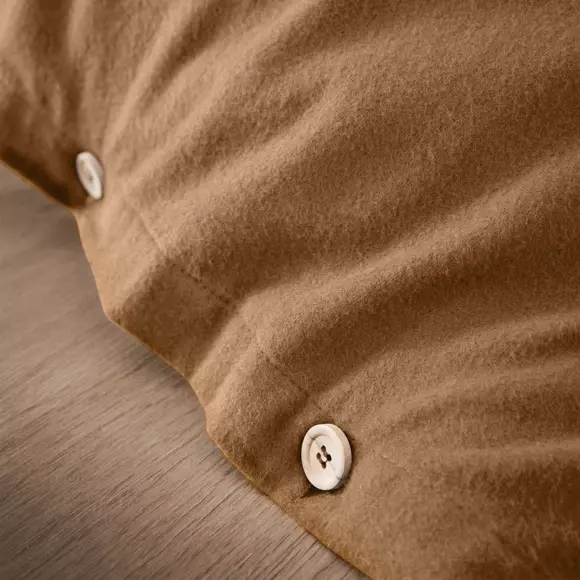 Flanell Bettbezug (240 cm) Théa Camel 3