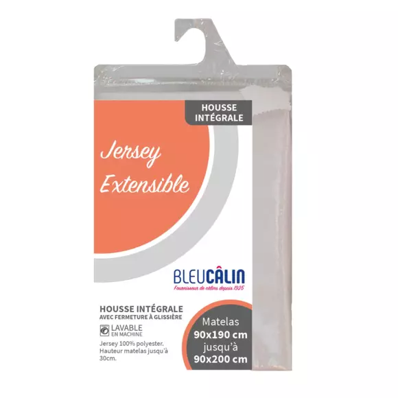 Funda para colchón Integral (90 cm) Emeline Gris claro 3