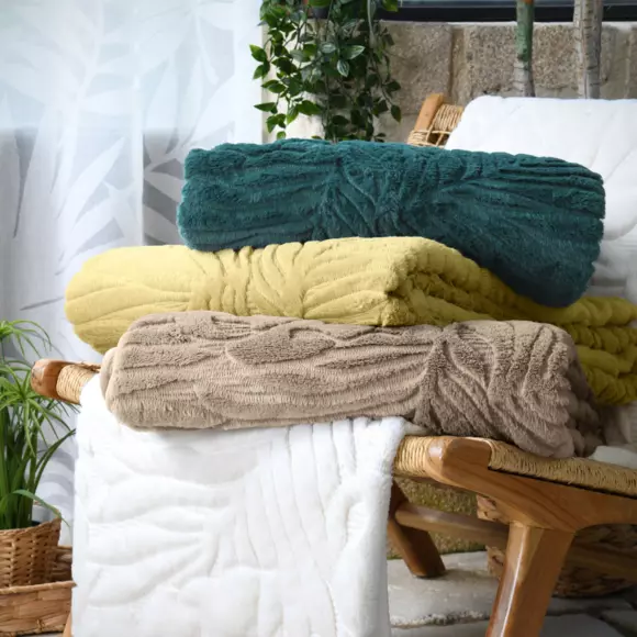 Bedsprei (180 x 210 cm) Quito Eendblauw