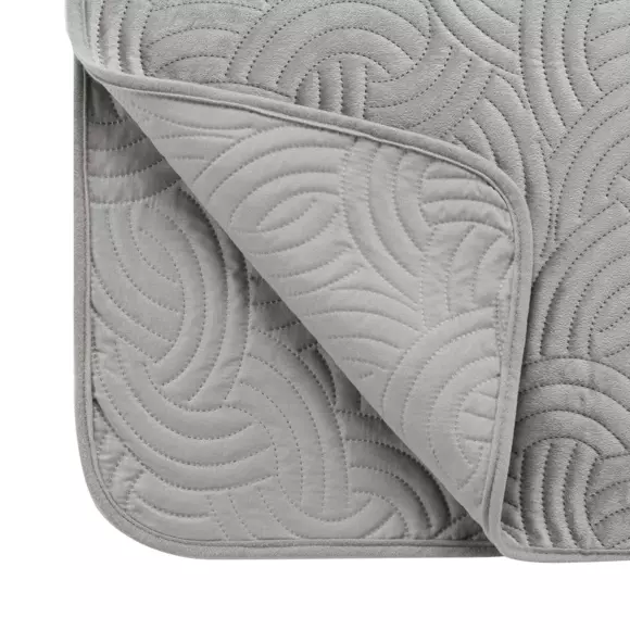 Couvre-lit (220 x 240 cm) Solange Gris 2