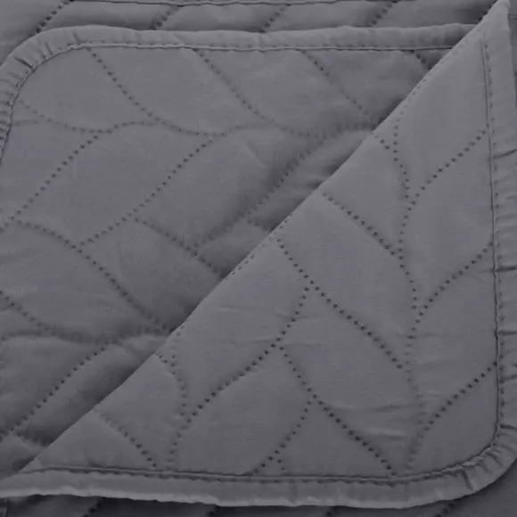 Colcha  y fundas para almohadones (240 x 260 cm) Tresse Gris antracita 3