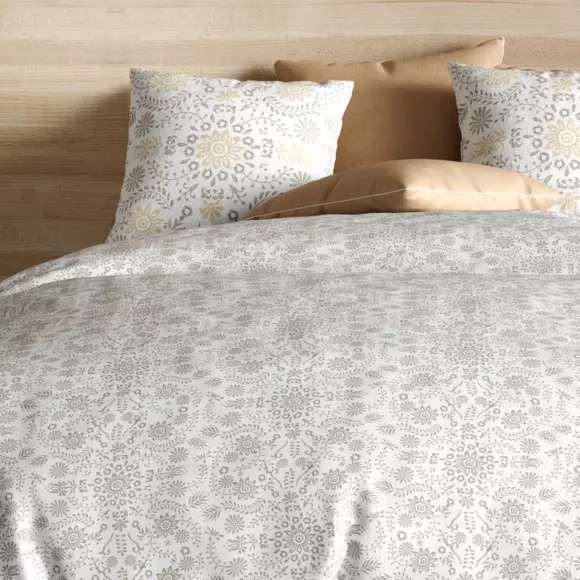 Funda Nórdica y dos fundas para almohada en algodón (260 cm) Vishka Beige 3