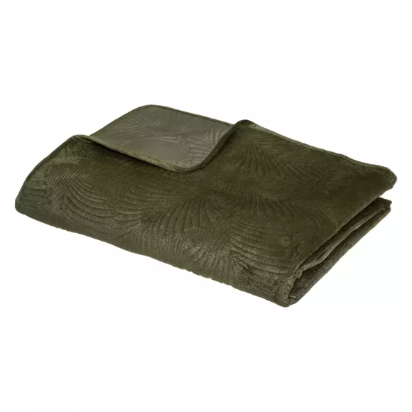 Colcha (260 x 240 cm) Feuilles Verde kaki 3