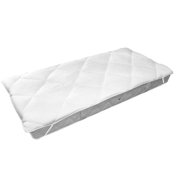 Topper para colchón (140 cm) Lavable a  95° Blanco 2