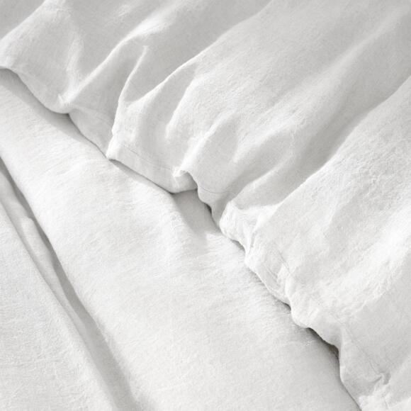 Bettbezug aus gewaschenem Leinen (240 cm) Louise Weiß 3