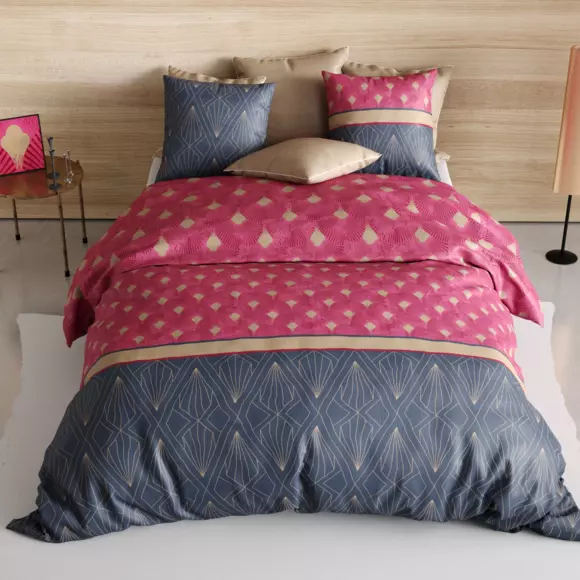Housse de couette et deux taies coton (260 cm) Lily Rose 3