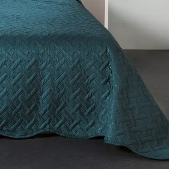 Colcha y funda para almohada (180 x 240 cm) Californie Azul 2