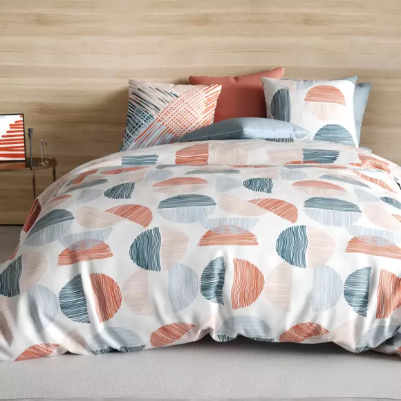 Funda Nórdica y dos fundas para almohada en algodón (240 cm) Halley Multicolor 2