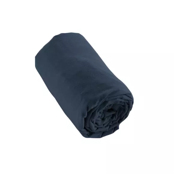 Flanell Spannbettlaken (160 cm) Théa Dunkelblau 2