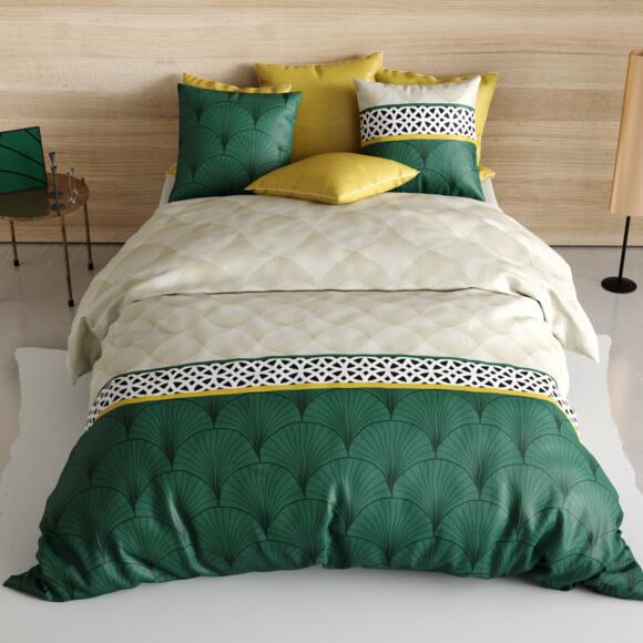Funda Nórdica y dos fundas para almohada en algodón (260 cm) Hope Verde 2