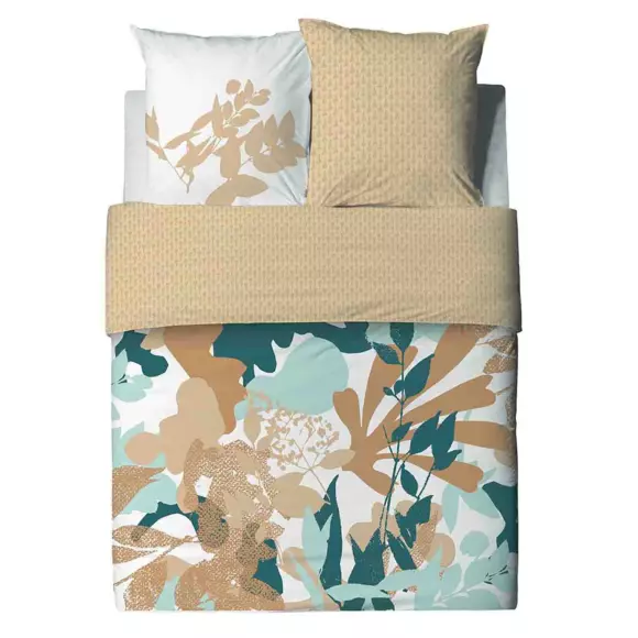 Housse de couette et deux taies coton (240 cm) Izia Fresh Multicolore 3