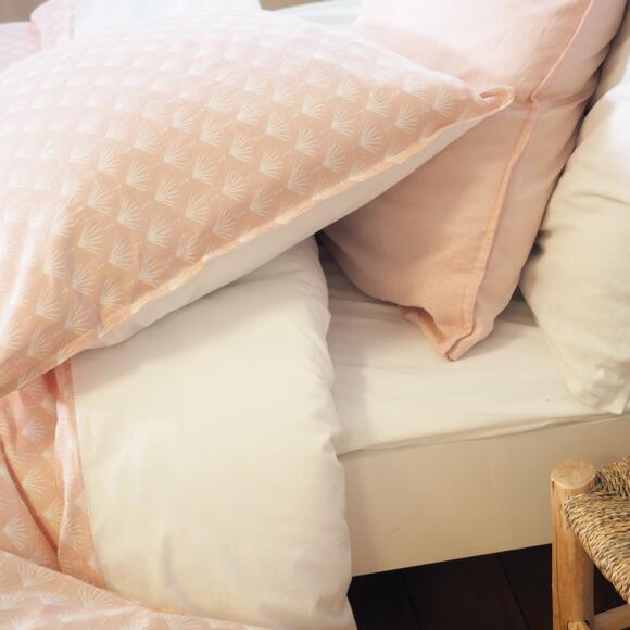 Bettwäsche aus Baumwolle und Leinen (260 cm) Evi Rosa 2