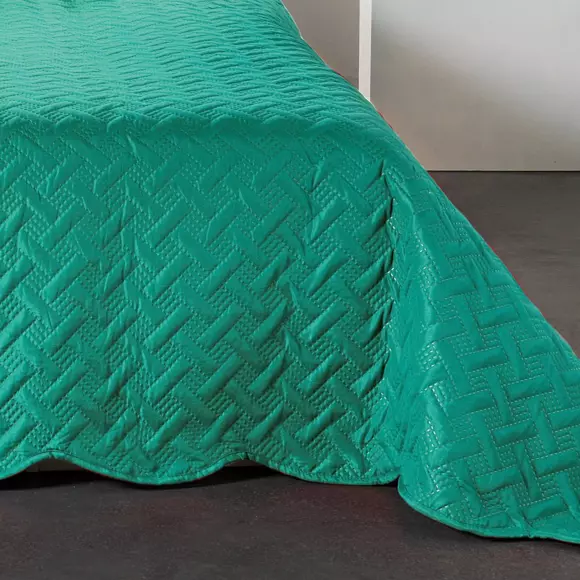 Couvre-lit et taies d'oreiller (250 x 260 cm) Californie Vert 2