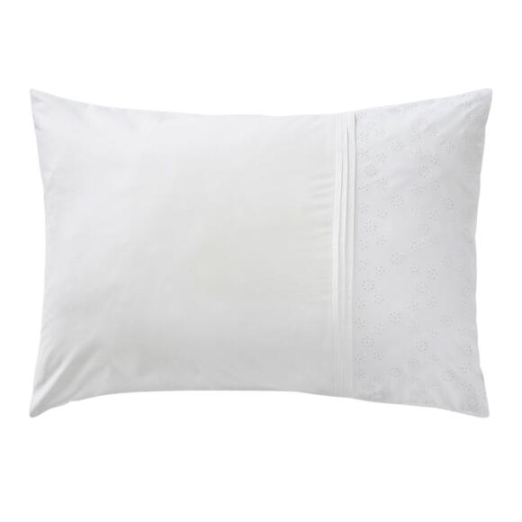 Funda para almohada rectangular en algodón (L70 cm) Jeanne Blanco 2