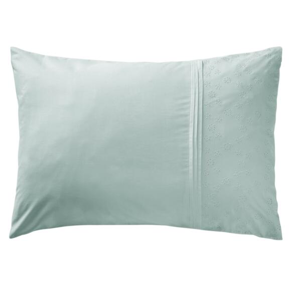 Funda para almohada rectangular en algodón (L70 cm) Jeanne Azul claro 2
