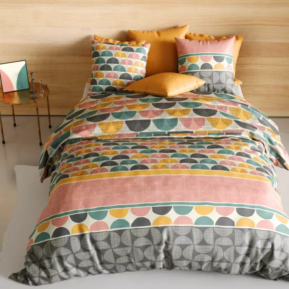 Housse de couette et une taie coton (140 cm) Thanos Multicolore 2