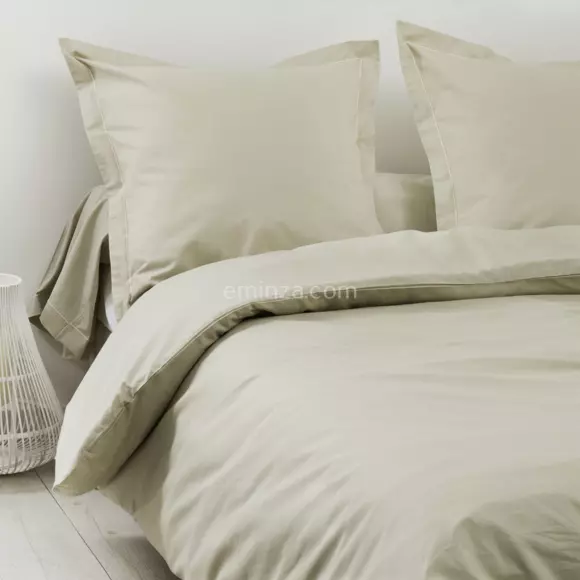 Funda para almohada cuadrada  algodón Félicie Lino centeno 2