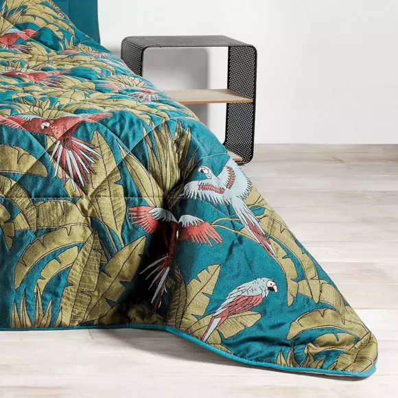 Bedsprei (240 x 260 cm) Perroquet Blauw 2