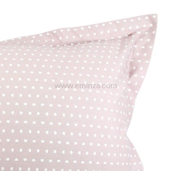 Taie d'oreiller rectangulaire coton Glamour Rose 2
