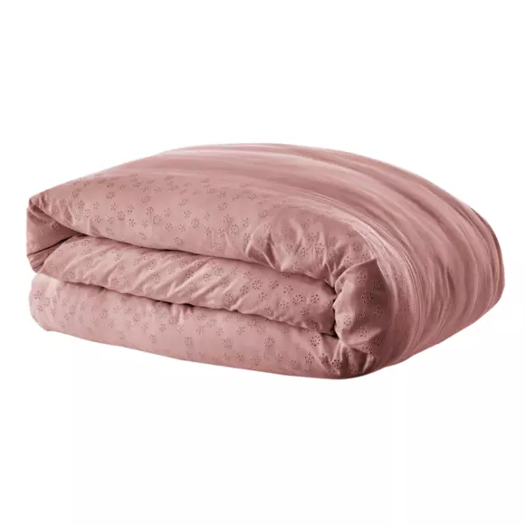 Funda Nórdica en encaje de algodón (260 cm) Jeanne Rosa palo 3