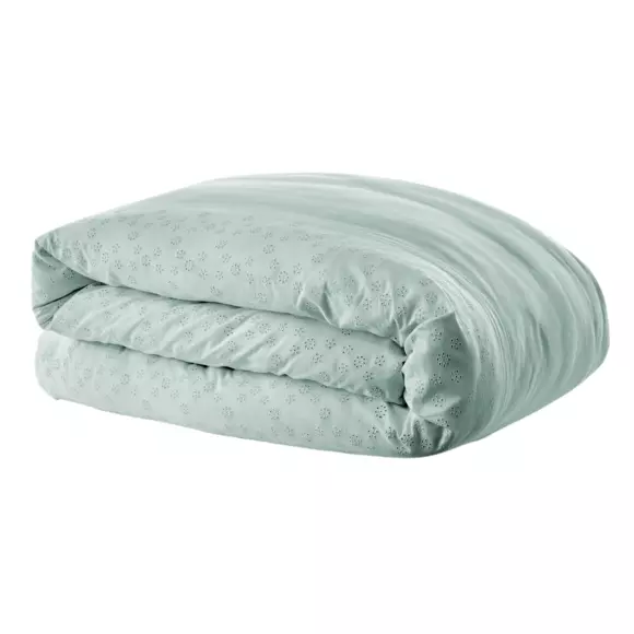 Funda Nórdica en encaje de algodón (260 cm) Jeanne Azul claro 3