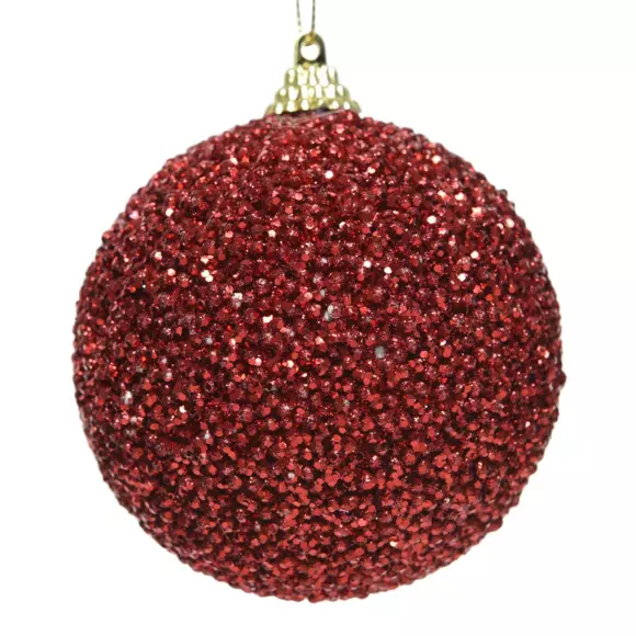 Lot de 12 boules de Noël (D80 mm)  Sury Rouge 2