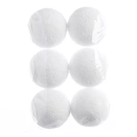 Lot de 6 boules de Noël (D80 mm) Loula  Blanc 2