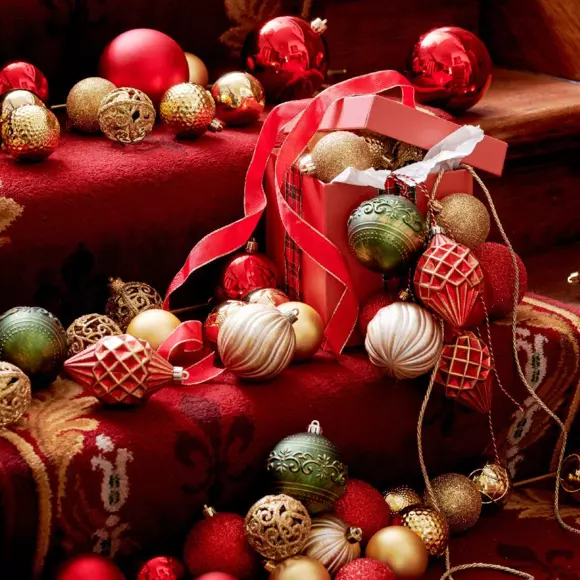 Lote de 9 bolas de Navidad (D80 mm) Memories Multicolor 2