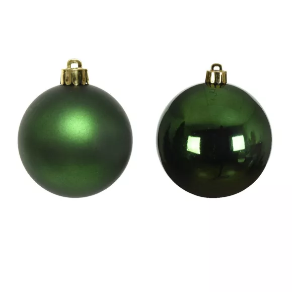 Set van 4 kerstballen (D100 mm) Alpine dennengroen