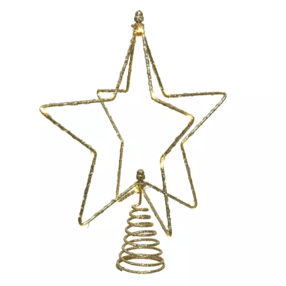 Copa para árbol luminoso Estrella paronámica Oro 2