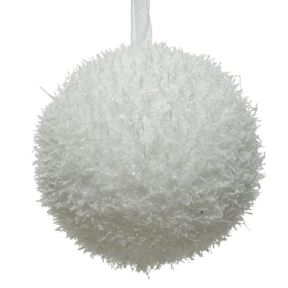 Confezione di 12 palline di Natale (Ø100 mm) Davia Bianco 2