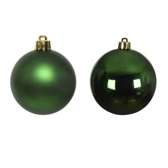 Lote de 16 bolas de Navidad (D40 mm) Alpine Verde
