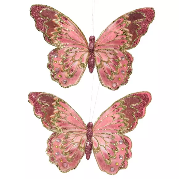 Lote de 2 mariposas Kerwan Rosa 2