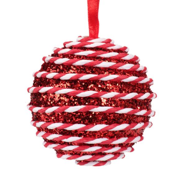 Confezione di 12 palline di Natale (Ø80 mm) Emina Rosso 3