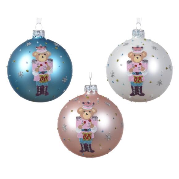 Confezione di 6 palline di Natale (D80 mm) in vetro Souricette Multicolore 2