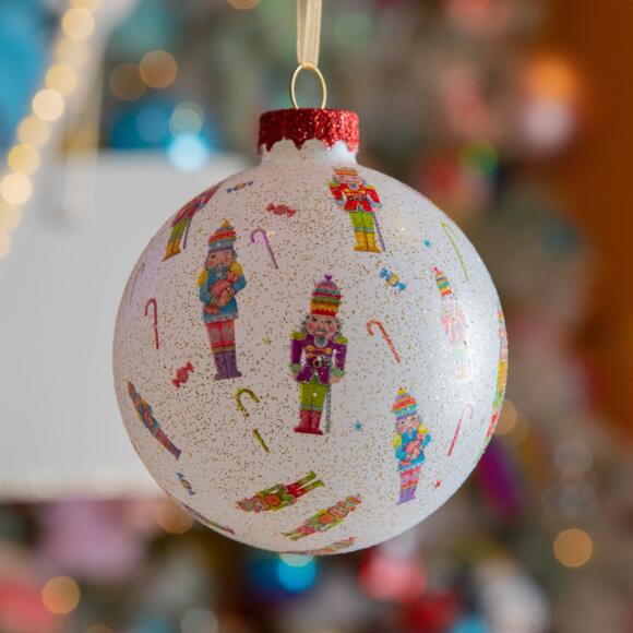 Confezione di 12 palline di Natale (D80 mm) in vetro Joy Multicolore 2