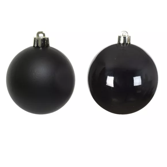 Set van 4 kerstballen (D100 mm) Alpine Zwart