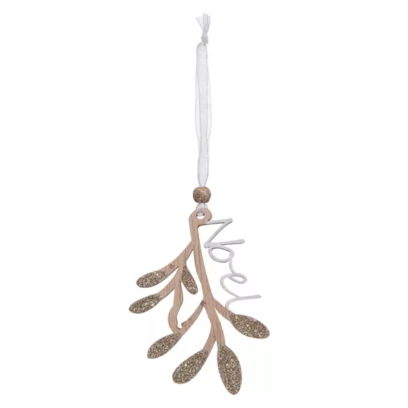 Lote de 4 copos de Navidad para colgar Natural Blanco 2