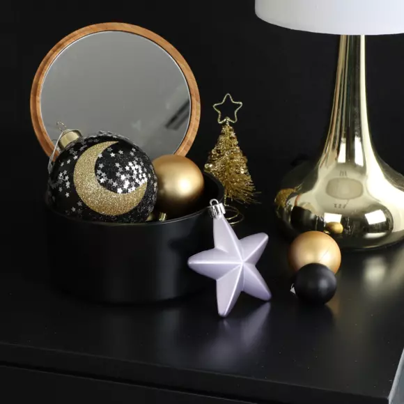 Lote de 6 estrellas de Navidad Alpine Lilas 2