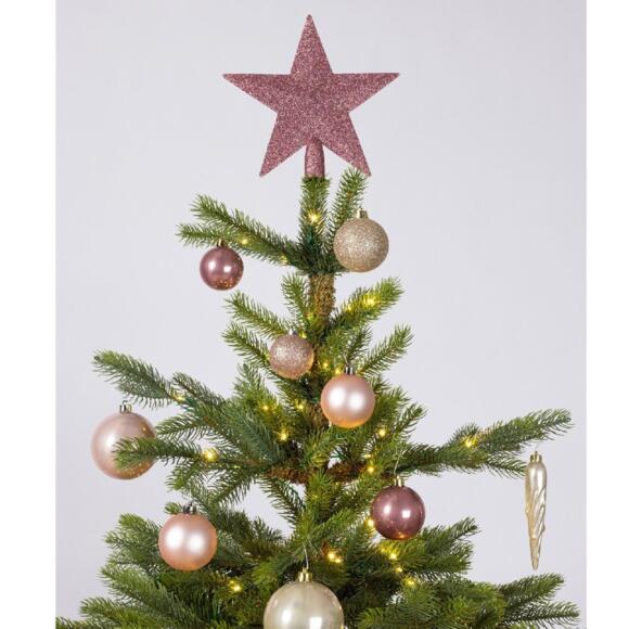 Kit kerst hangdecoratie Novae multi Poeder roze /Parelmoer/ oudroze 2