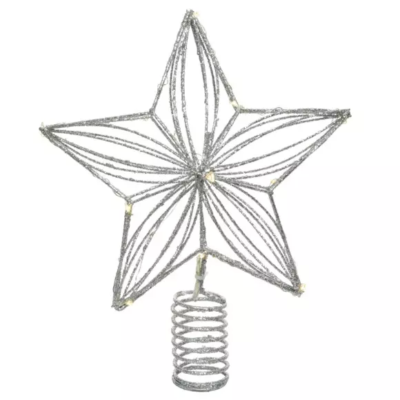 Cimier de sapin lumineux Gaya Argent 2
