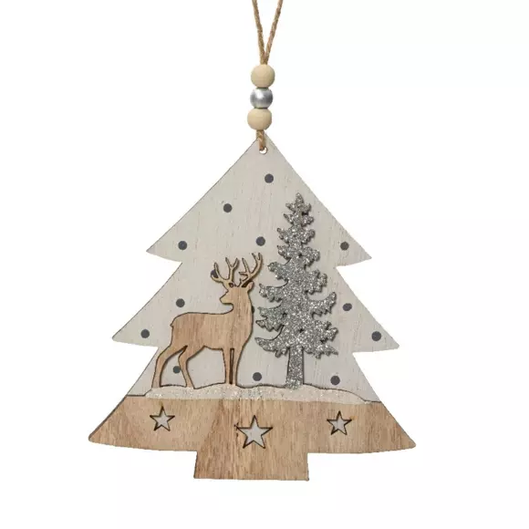 Kerstboom Cerf om op te hangen naturelkleur 2