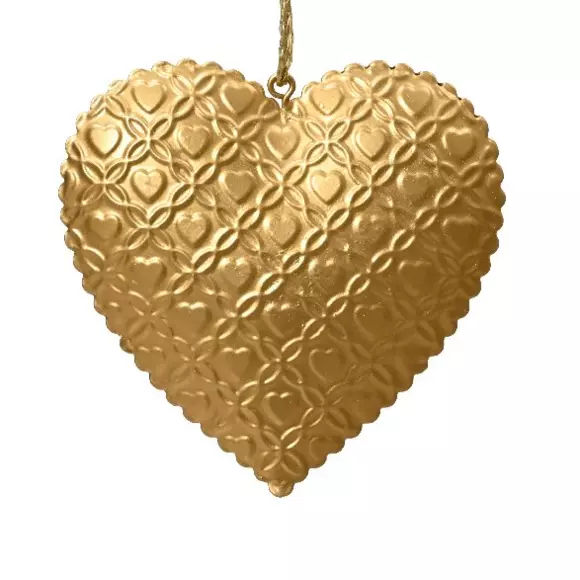 Coeur métal à suspendre Bijoux Or