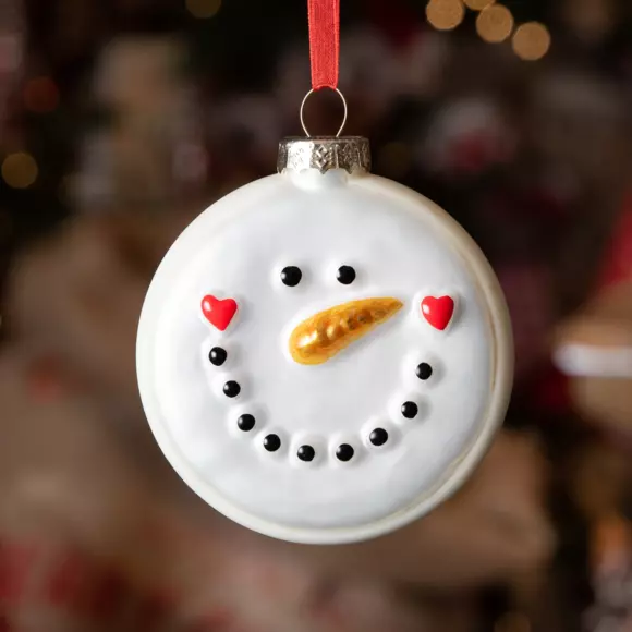 Set van 12 hangdecoratie en verre Santa et compagnie  2