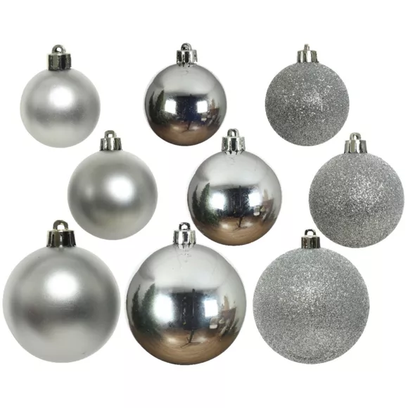 Lot de 26 boules de Noël  Lara Argent