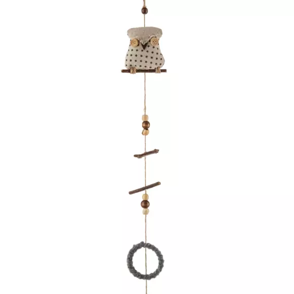 Suspension Hiboux de Noël Naturel 2