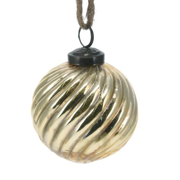 Confezione di 6 palline di Natale (D80 mm) Enzi Oro 3