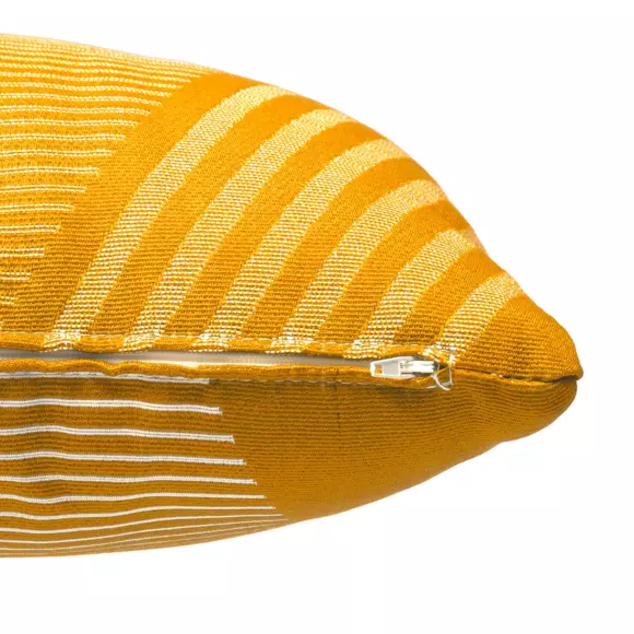 Cojín rectangular (50 cm) Jacquard Amarillo mostaza 2