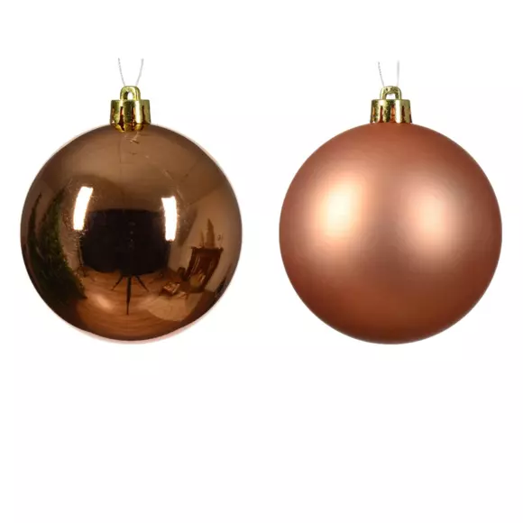Lot de 16 boules de Noël (D40 mm) Alpine Rouge cuivré 2